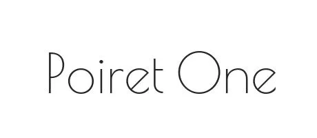 tipografía Poiret One