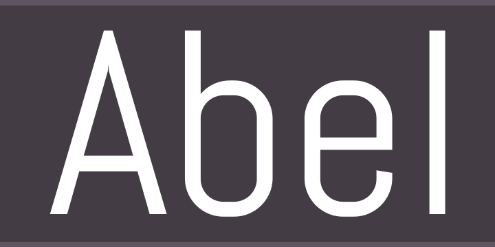 La tipografía Abel sirve para Instagram